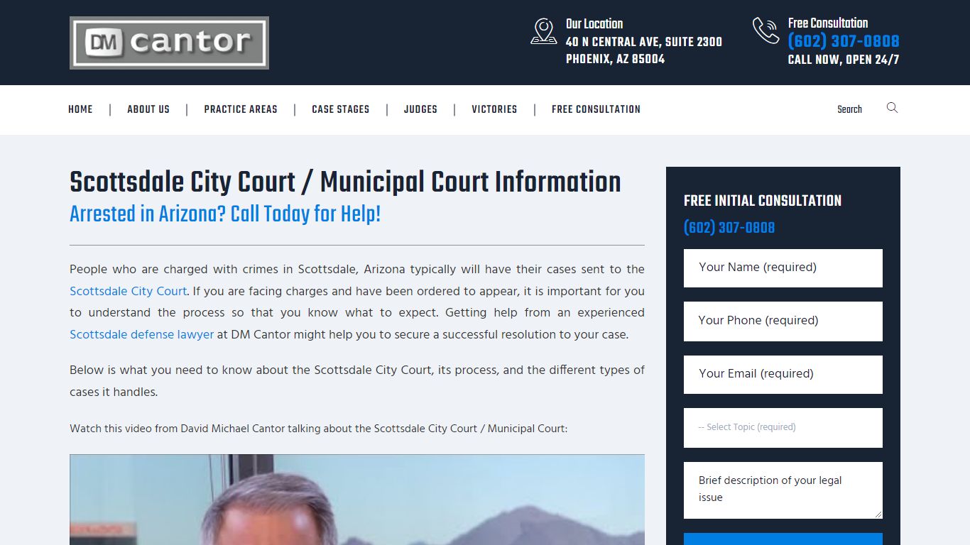 Scottsdale City Court - Municipal Court Information, - DM Cantor